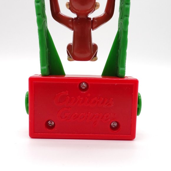 Universal Studios Curious George Trapeze Push Button Flip Toy Cake Topper Figure - Picture 6 of 10